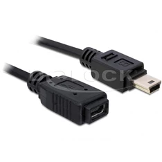 KAB Delock 82667 USB 2.0 mini-B apa - anya hosszabbító kábel - 1m