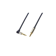 LogiLink CA11100 1m 90° elforgatott apa/apa 3,5mm sztereo audio kábel
