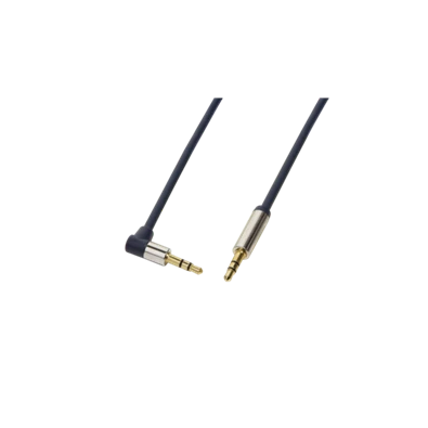 LogiLink CA11100 1m 90° elforgatott apa/apa 3,5mm sztereo audio kábel