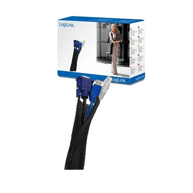 Logilink KAB0006 Flexibilis kábel burkolat - Fekete