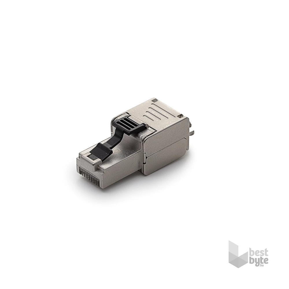 KE-Line Szerszám nélkül közvetlenül szerelhető rövid (39mm) dugó Cat5.E/Cat6/Cat6.A/Cat7 és Cat7.A kábelekhez