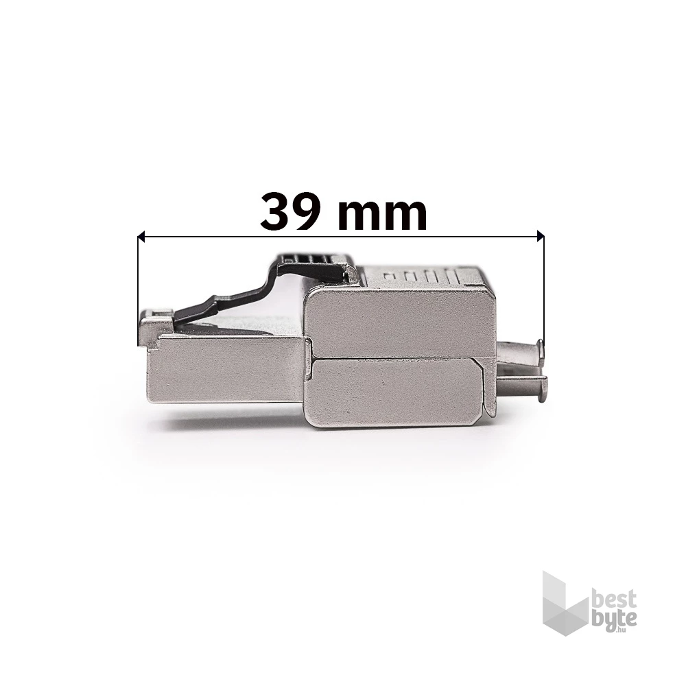 KE-Line Szerszám nélkül közvetlenül szerelhető rövid (39mm) dugó Cat5.E/Cat6/Cat6.A/Cat7 és Cat7.A kábelekhez