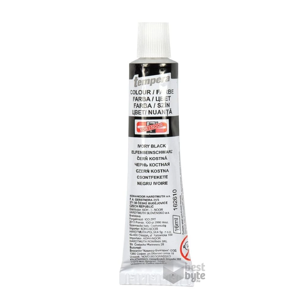 KOH-I-NOOR 162610 16ml csontfekete tempera