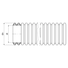 KOPOS KOPOFLEX KF 09040 BA 40 mm  50m hajlékony kétköpenyű cső
