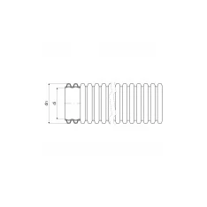 KOPOS KOPOFLEX KF 09090 BA 90 mm 50 m hajlékony kétköpenyű cső