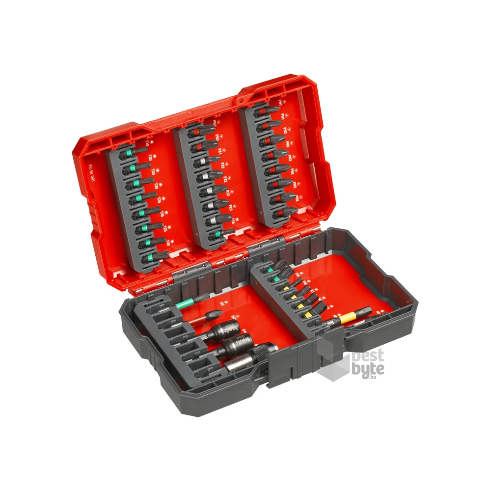 KWB 49109000 PROFI IMPACT torziós 37 db-os bit készlet