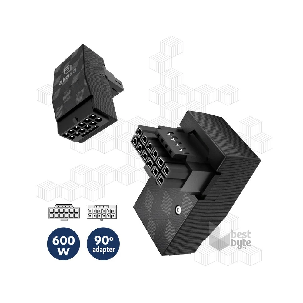 Kábel Akasa G-Nexus PX16 90fok 12VHPWR Adapter