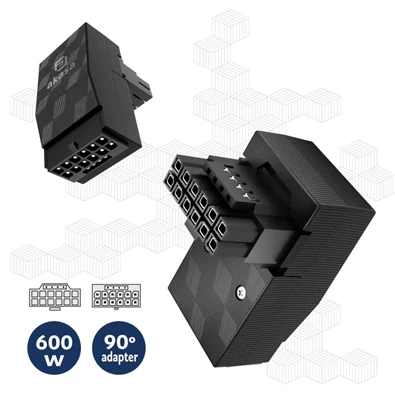 Kábel Akasa G-Nexus PX16 90fok 12VHPWR Adapter