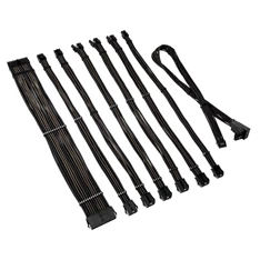 Kábel Kolink Core Pro fonott kábelhosszabbító kit 12V-2x6 Type 2 - Jet Black/Gunmetal Grey Kábel Kolink Core Pro fonott kábelhosszabbító kit 12V-2x6 Type 2 - Jet Black/Gunmetal Grey