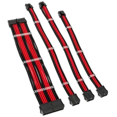 Kábel Modding Kolink Core Standard fonott hosszabbító kit - Jet Black/Racing Red Kábel Modding Kolink Core Standard fonott hosszabbító kit - Jet Black/Racing Red
