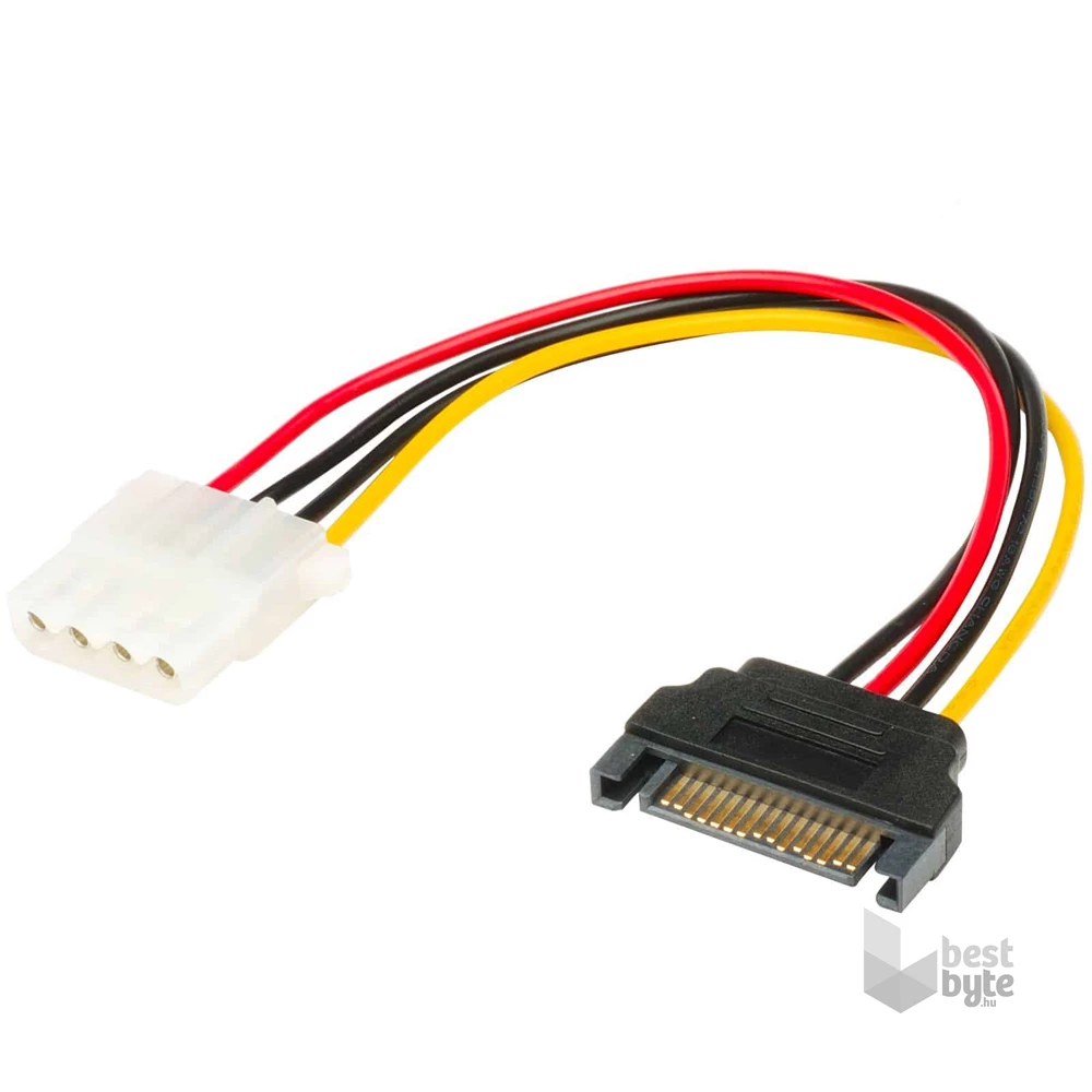 Kábel Táp Átalakító Akasa SATA (Male) - Molex 4 pin (Female)