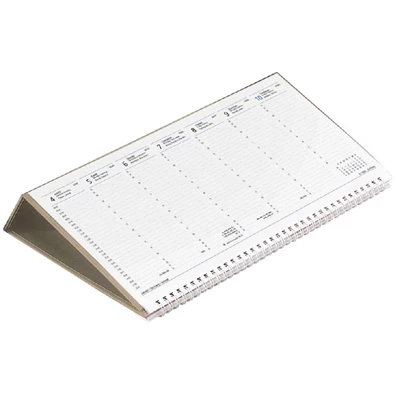 Kalendart 2024-es T050 fekvő bézs asztali naptár