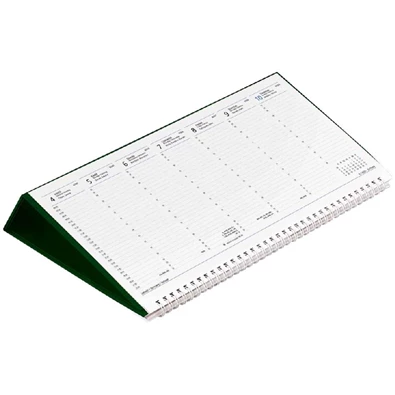 Kalendart 2024-es T050 fekvő zöld asztali naptár