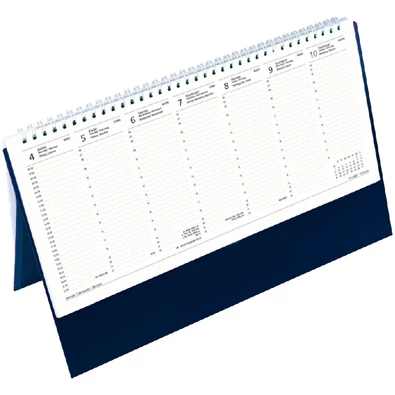 Kalendart 2024-es T051 álló kék asztali naptár