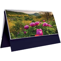 Kalendart 2024-es T054 Nemzeti park álló kék asztali naptár