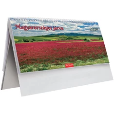 Kalendart 2024-es T056 Magyarországot járva álló papír asztali naptár