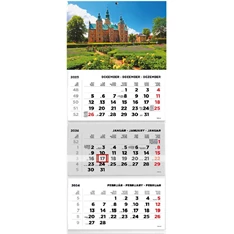 Kalendart 2024-es T074 3 tömb kastély speditőrnaptár