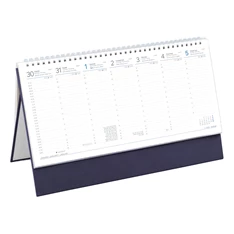 Kalendart 2026 T051 álló kék asztali naptár