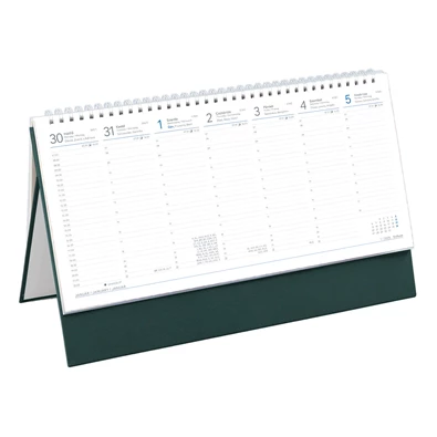 Kalendart 2026 T051 álló zöld asztali naptár