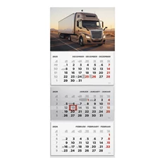 Kalendart 2026 T074 3 tömb Kamion mintás speditőrnaptár