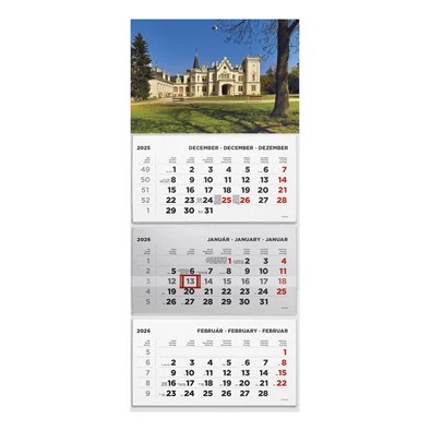 Kalendart 2026 T074 3 tömb Kastély speditőrnaptár