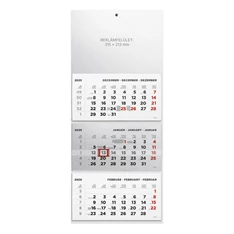 Kalendart 2026 T074 3 tömb minta nélküli speditőrnaptár