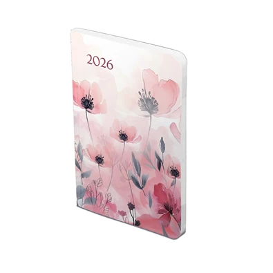 Kalendart Joy Flexi 2026 F012 B6 Pipacs heti beosztású naptár