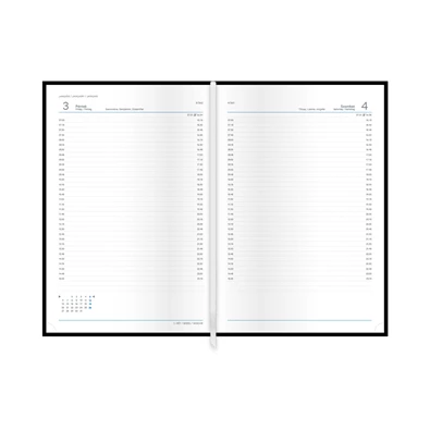 Kalendart Traditional 2026 T020 B5 napi beosztású bordó határidőnapló