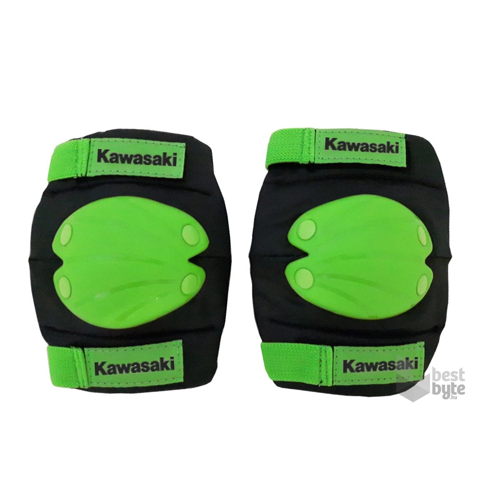 Kawasaki zöld térdvédő és könyökvédő M méret