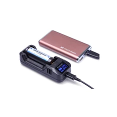 KeepPower Li-ion 14500/16340/CR123/18650/26650 LCD akku töltő