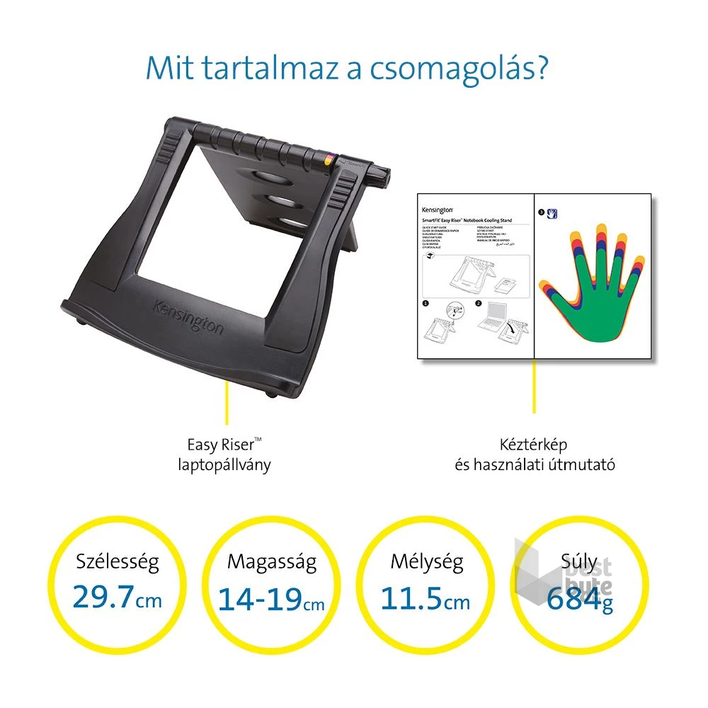Kensington SmartFit® Easy Riser állítható magasságú notebook állvány