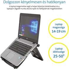 Kensington SmartFit® Easy Riser™ állítható magasságú notebook állvány, szürke