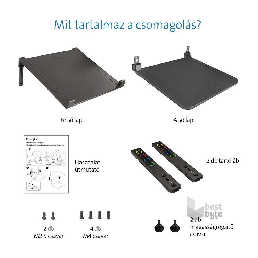 Kensington SmartFit® állítható magasságú notebook állvány
