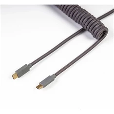 Keychron CAB-G Coiled Aviator 0,9m USB-C M/M szürke adatkábel + USB-C - USB-A adapter Keychron CAB-G Coiled Aviator 0,9m USB-C M/M szürke adatkábel + USB-C - USB-A adapter