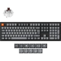 Keychron K10M-H3Z-HU K10 Max Bluetooth/USB HUN (Brown Switch) vezeték nélküli fekete mechanikus billentyűzet Keychron K10M-H3Z-HU K10 Max Bluetooth/USB HUN (Brown Switch) vezeték nélküli fekete mechanikus billentyűzet