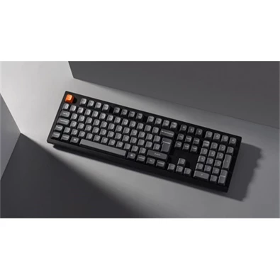 Keychron K10M-H3Z-HU K10 Max Bluetooth/USB HUN (Brown Switch) vezeték nélküli fekete mechanikus billentyűzet