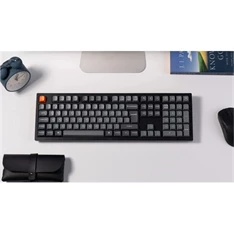 Keychron K10M-H3Z-HU K10 Max Bluetooth/USB HUN (Brown Switch) vezeték nélküli fekete mechanikus billentyűzet