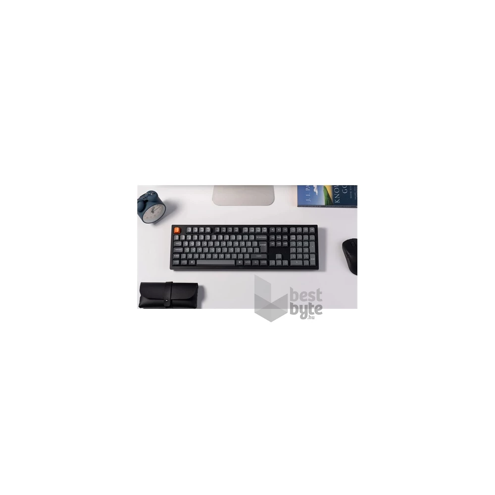 Keychron K10M-H3Z-HU K10 Max Bluetooth/USB HUN (Brown Switch) vezeték nélküli fekete mechanikus billentyűzet
