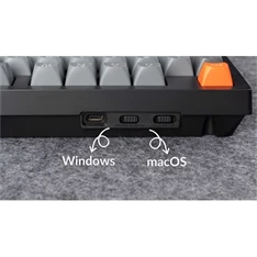 Keychron K10M-H3Z-HU K10 Max Bluetooth/USB HUN (Brown Switch) vezeték nélküli fekete mechanikus billentyűzet