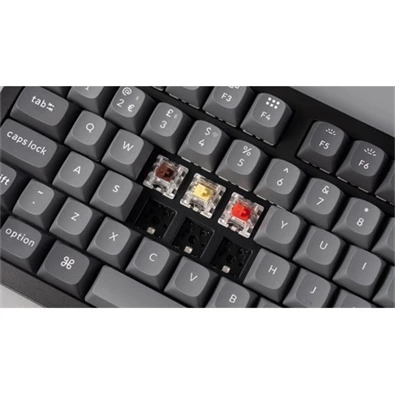 Keychron K10M-H3Z-HU K10 Max Bluetooth/USB HUN (Brown Switch) vezeték nélküli fekete mechanikus billentyűzet
