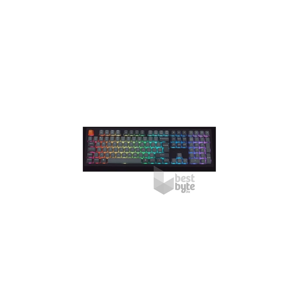 Keychron K10M-H3Z-HU K10 Max Bluetooth/USB HUN (Brown Switch) vezeték nélküli fekete mechanikus billentyűzet
