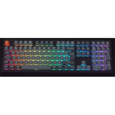 Keychron K10M-H3Z-HU K10 Max Bluetooth/USB HUN (Brown Switch) vezeték nélküli fekete mechanikus billentyűzet
