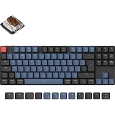 Keychron K1P-H3-UK K1 Pro Bluetooth/USB-C angol (Brown Switch) fekete-kék mechanikus billentyűzet Keychron K1P-H3-UK K1 Pro Bluetooth/USB-C angol (Brown Switch) fekete-kék mechanikus billentyűzet