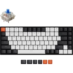 Keychron K2 RGB Bluetooth Hot-swap Gateron G Pro Blue mechanikus billentyűzet (Aluminum frame)