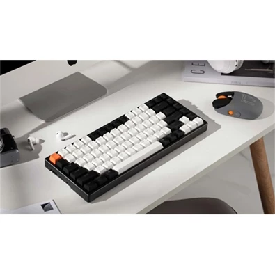 Keychron K2 RGB Bluetooth Hot-swap Gateron G Pro Blue mechanikus billentyűzet (Aluminum frame)
