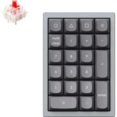 Keychron Q0 Swappable RGB USB Gateron G Pro Red mechanikus numerikus billentyűzet szürke Keychron Q0 Swappable RGB USB Gateron G Pro Red mechanikus numerikus billentyűzet szürke