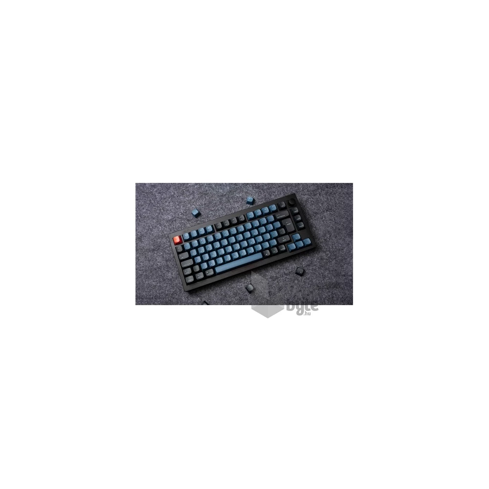 Keychron Q1-M1-UK Q1 V2 angol (Gateron G Pro Red Switch) fekete mechanikus billentyűzet