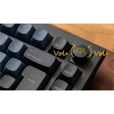 Keychron Q1-M1-UK Q1 V2 angol (Gateron G Pro Red Switch) fekete mechanikus billentyűzet