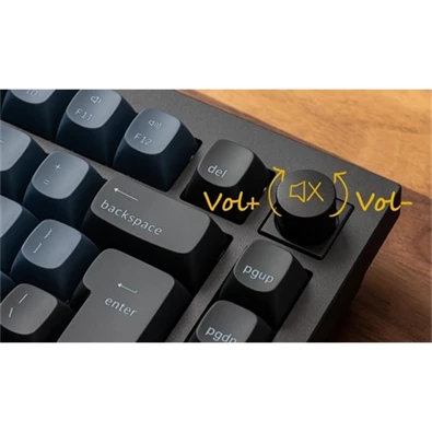 Keychron Q1-M1-UK Q1 V2 angol (Gateron G Pro Red Switch) fekete mechanikus billentyűzet