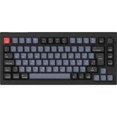 Keychron V1M-D1-HG V1 Max Bluetooth/USB HUN (Red Switch) vezeték nélküli fekete-kék mechanikus billentyűzet Keychron V1M-D1-HG V1 Max Bluetooth/USB HUN (Red Switch) vezeték nélküli fekete-kék mechanikus billentyűzet
